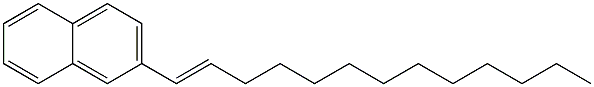 2-(1-Tridecenyl)naphthalene 结构式