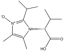 3-[(R)-1-Carboxy-2-methylpropyl]-4,5-dimethyl-2-isopropyl-3H-imidazole 1-oxide 结构式