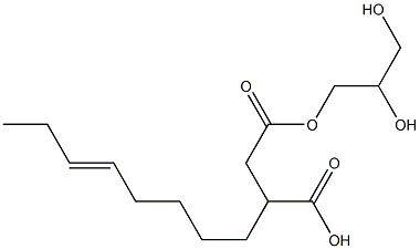 3-(5-Octenyl)succinic acid hydrogen 1-(2,3-dihydroxypropyl) ester 结构式