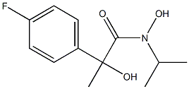 N-Isopropyl-2-hydroxy-2-methyl-2-(4-fluorophenyl)acetohydroxamic acid 结构式