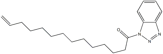 1-(13-Tetradecenoyl)-1H-benzotriazole 结构式