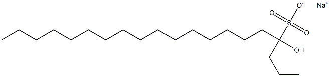 4-Hydroxyicosane-4-sulfonic acid sodium salt 结构式