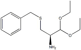 [R,(-)]-2-Amino-3-(benzylthio)propionaldehyde diethyl acetal 结构式