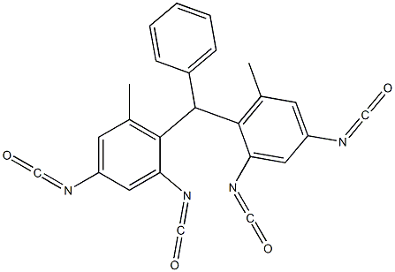 Bis(2,4-diisocyanato-6-methylphenyl)phenylmethane 结构式