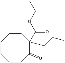 2-Oxo-1-propylcyclooctanecarboxylic acid ethyl ester 结构式