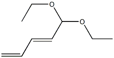 2,4-Pentadienal diethyl acetal 结构式