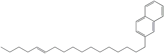 2-(12-Heptadecenyl)naphthalene 结构式