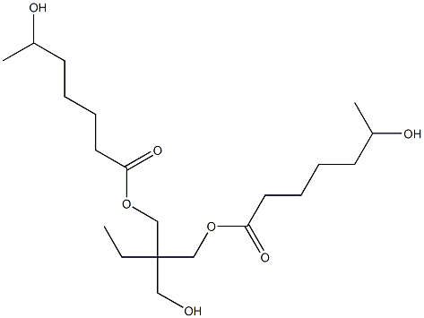 Bis(6-hydroxyheptanoic acid)2-ethyl-2-(hydroxymethyl)-1,3-propanediyl ester 结构式