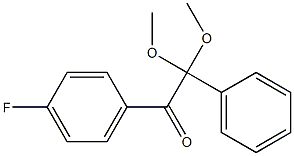 2-Phenyl-2,2-dimethoxy-1-(4-fluorophenyl)ethan-1-one 结构式