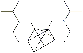 1,4-Bis[(diisopropylamino)methyl]-pentacyclo[4.2.0.02,5.03,8.04,7]octane 结构式