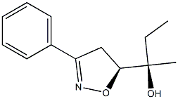 (5S)-3-Phenyl-5-[(1R)-1-hydroxy-1-methylpropyl]-2-isoxazoline 结构式