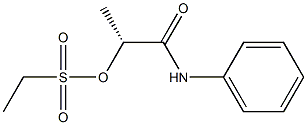 [R,(+)]-2-[(Ethylsulfonyl)oxy]-N-phenylpropionamide 结构式