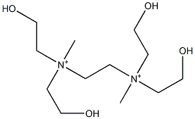 N,N,N',N'-Tetrakis(2-hydroxyethyl)-N,N'-dimethylethane-1,2-diaminium 结构式