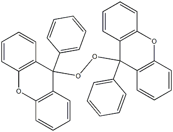 Bis[9-(phenyl)-9H-xanthen-9-yl] peroxide 结构式