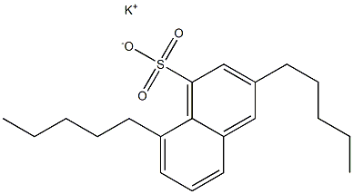 3,8-Dipentyl-1-naphthalenesulfonic acid potassium salt 结构式