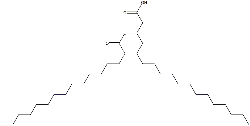3-Palmitoyloxyoctadecanoic acid 结构式
