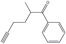 1-Phenyl-2-methyl-5-hexyn-1-one 结构式