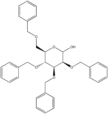 2-O,3-O,4-O,6-O-Tetrabenzyl-D-mannopyranose 结构式