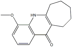 5,6,7,8,9,10-Hexahydro-4-methoxy-11H-cyclohepta[b]quinolin-11-one 结构式