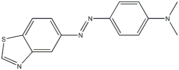 5-[(p-Dimethylaminophenyl)azo]benzothiazole 结构式