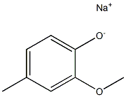 Sodium 2-methoxy-4-methylphenolate 结构式