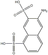 6-Amino-1,7-naphthalenedisulfonic acid 结构式