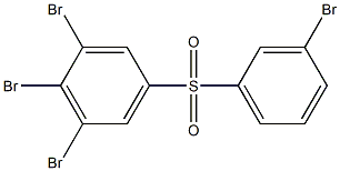 3,4,5-Tribromophenyl 3-bromophenyl sulfone 结构式