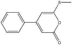 4-Phenyl-6-(methylthio)-2-pyrone 结构式