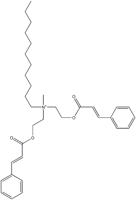 Bis[2-(cinnamoyloxy)ethyl](methyl)undecylaminium 结构式