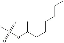 Methanesulfonic acid 1-methylheptyl ester 结构式