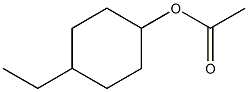 Acetic acid 4-ethylcyclohexyl ester 结构式