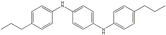 N,N'-Bis(4-propylphenyl)-p-phenylenediamine 结构式