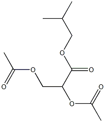 (+)-2-O,3-O-Diacetyl-D-glyceric acid isobutyl ester 结构式