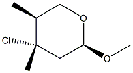 (2R,4S,5S)-4-Chloro-2-methoxy-4,5-dimethyl-3,4,5,6-tetrahydro-2H-pyran 结构式