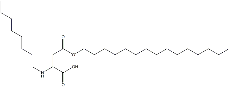 2-Octylamino-3-(pentadecyloxycarbonyl)propionic acid 结构式