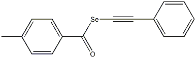 4-Methylselenobenzoic acid Se-phenylethynyl ester 结构式