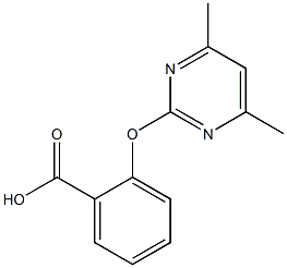 2-(4,6-Dimethyl-2-pyrimidinyloxy)benzoic acid 结构式