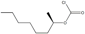 (-)-Chloroformic acid (R)-1-methylheptyl ester 结构式