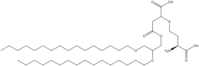 S-[1-Carboxy-3-[2,3-bis(hexadecyloxy)propyloxy]-3-oxopropyl]-L-homocysteine 结构式