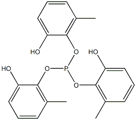 Phosphorous acid tri(2-hydroxy-6-methylphenyl) ester 结构式