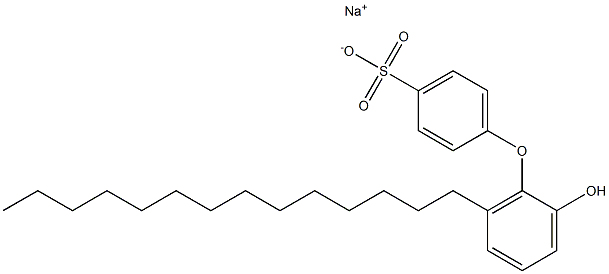 2'-Hydroxy-6'-tetradecyl[oxybisbenzene]-4-sulfonic acid sodium salt 结构式