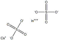 Cesium indium(III) sulfate 结构式