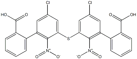 2-Carboxyphenyl(2-nitro-5-chlorophenyl) sulfide 结构式