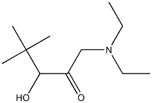 1-(Diethylamino)-3-hydroxy-4,4-dimethyl-2-pentanone 结构式