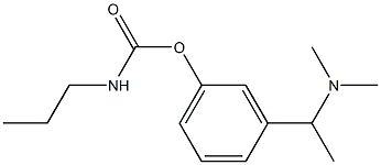 N-Propylcarbamic acid 3-(1-dimethylaminoethyl)phenyl ester 结构式