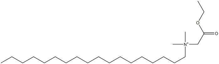 N-(Ethoxycarbonylmethyl)-N,N-dimethyl-1-octadecanaminium 结构式