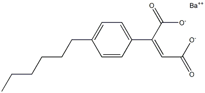 2-(4-Hexylphenyl)maleic acid barium salt 结构式