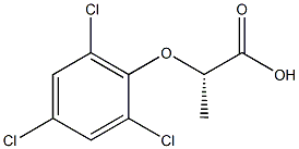 [S,(-)]-2-(2,4,6-Trichlorophenoxy)propionic acid 结构式