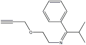 N-[2-(2-Propynyloxy)ethyl]-2-methyl-1-phenylpropylideneamine 结构式