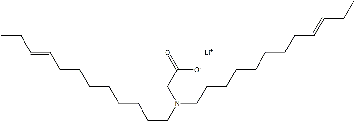 N,N-Di(9-dodecenyl)aminoacetic acid lithium salt 结构式